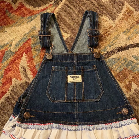 B2GOFREE 🍭 OshKosh overall dress Sz5T - Picture 2 of 7